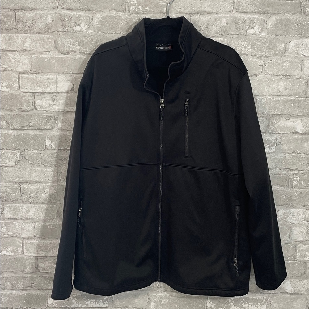 Swiss Tech Black Fleece Lined Jacket